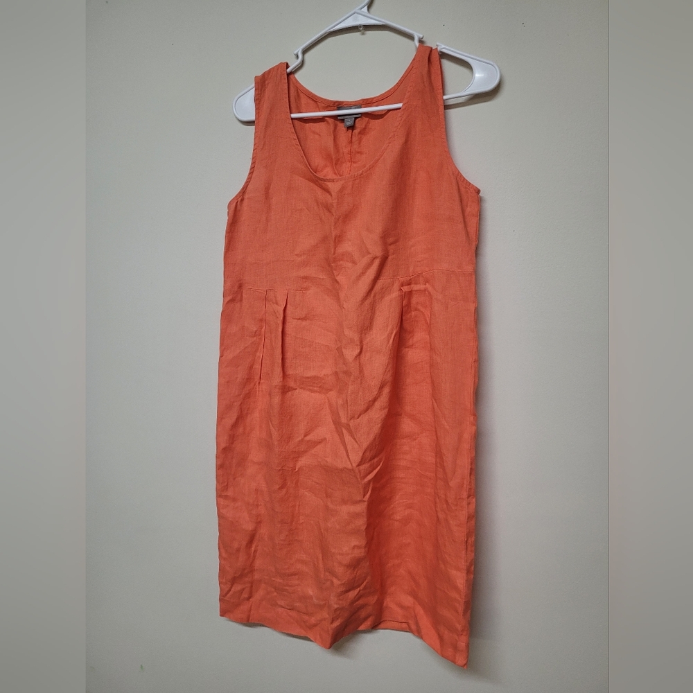 j.jill Sleeveless Orange Dress